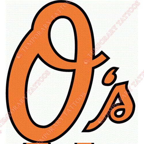 Baltimore Orioles Customize Temporary Tattoos Stickers NO.1424